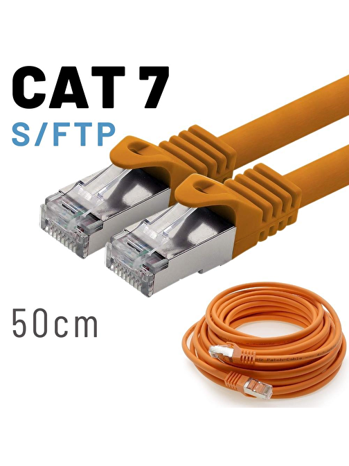 IRENIS 50 Cm CAT7 Kablo S/FTP LSZH Ethernet Network Lan Ağ Kablosu