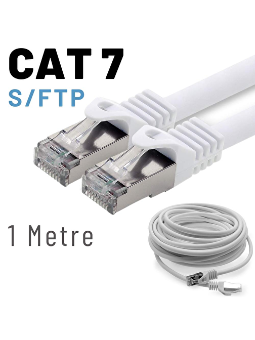 IRENIS 1 Metre CAT7 Kablo S/FTP LSZH Ethernet Network Lan Ağ Kablosu