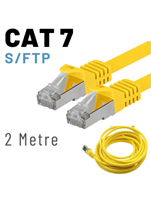 IRENIS 2 Metre CAT7 Kablo S/FTP LSZH Ethernet Network Lan Ağ Kablosu