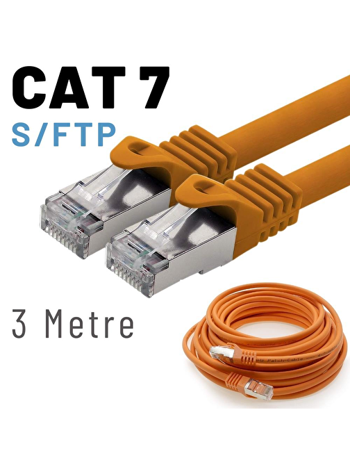 IRENIS 3 Metre CAT7 Kablo S/FTP LSZH Ethernet Network Lan Ağ Kablosu