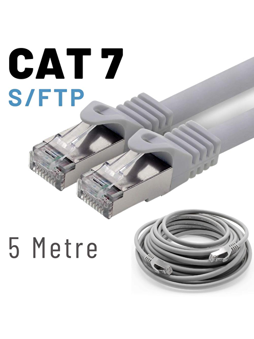 IRENIS 5 Metre CAT7 Kablo S/FTP LSZH Ethernet Network Lan Ağ Kablosu