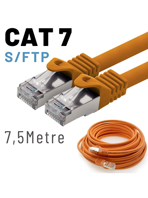 IRENIS 7,5 Metre CAT7 Kablo S/FTP LSZH Ethernet Network Lan Ağ Kablosu