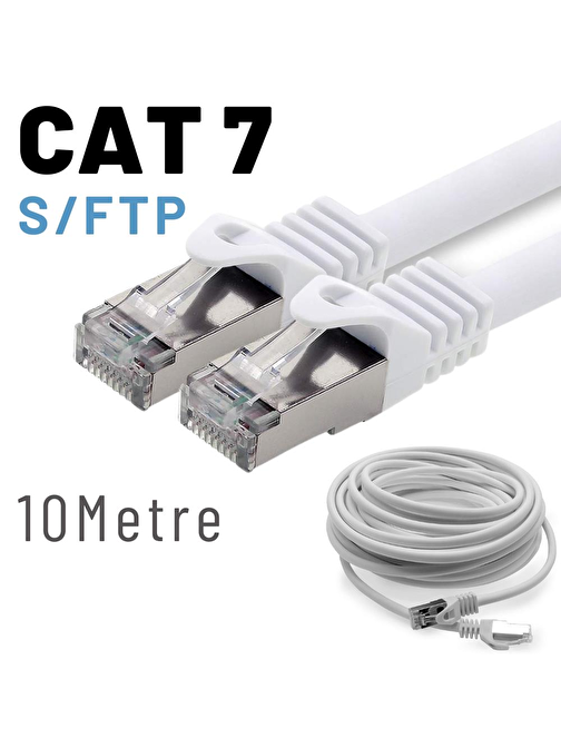IRENIS 10 Metre CAT7 Kablo S/FTP LSZH Ethernet Network Lan Ağ Kablosu