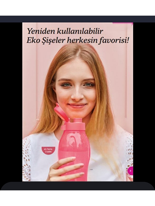 Tupperware Eko Şişe Suluk 1.5 litre Pembe