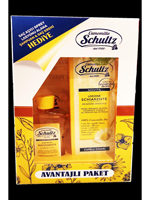 Schultz Saç Açıcı Sprey 150ml Alana Şampuan 60ml + Saç Kremi 30ml HEDİYE