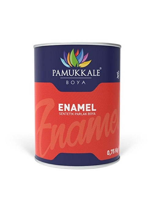 Pamukkale Enamel Sentetik Parlak Boya 0.75 Kg Beyaz