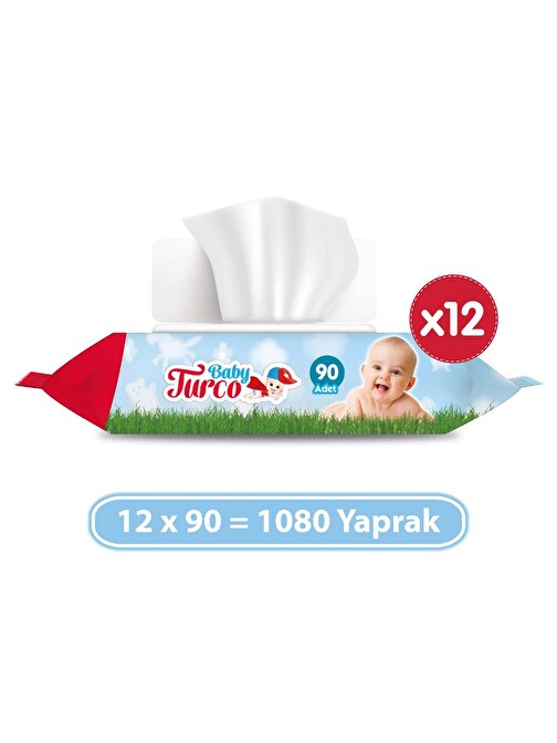 Baby Turco Islak Havlu 12x90'lı