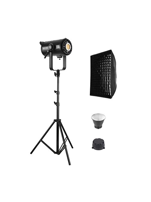 GDX EXC-220C-II Full Set (Gridli 60x90 Softbox + 260 cm Kalın Işık Ayağı)