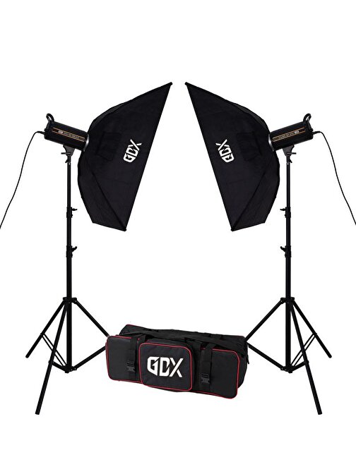 GDX HD-200II C BiColor 2'li Işık Seti 200W Video Led Işığı