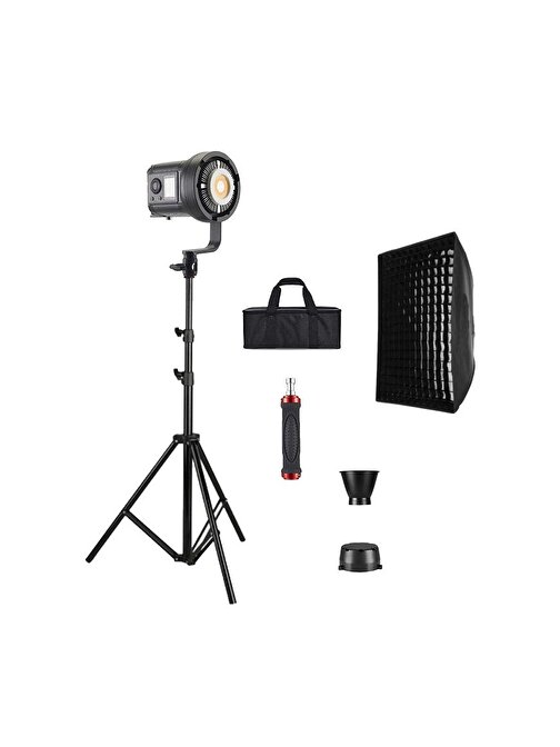 GDX HDB-135R RGB Full Set (Gridli 60x90 Softbox + 260 cm Kalın Işık Ayağı)