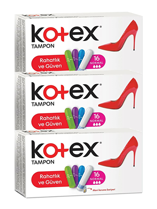 Kotex Tampon Normal 3 x 16’lı