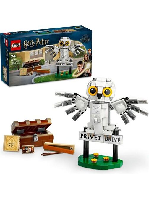 LEGO® Harry Potter# Hedwig#, Privet Drive 4 Numara#da 76425 - 7 Yaş ve Üzeri Harry Potter Hayranları Için Koleksiyonluk Yaratıcı Oyuncak Yapım Seti (336 Parça)