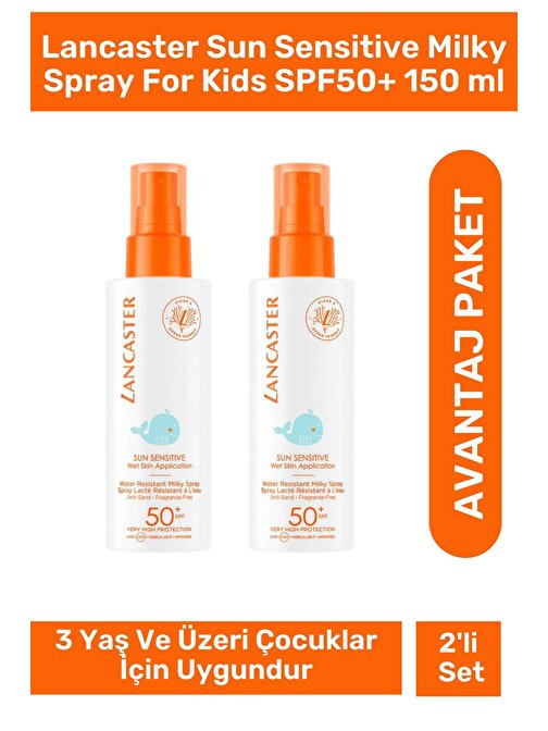 Sun Sensitive Milky Spray For Kids Spf50+ 150 Ml - 2 Adet