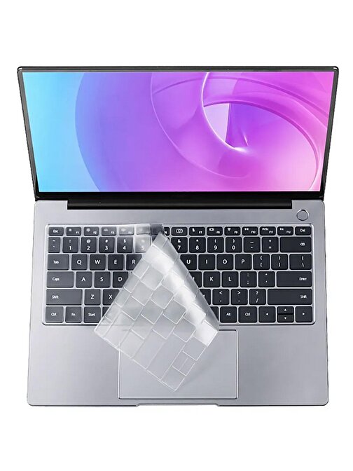 Apple Macbook Air 11' A1370-A1465 Zore Klavye Koruyucu Transparan Buzlu Silikon Ped