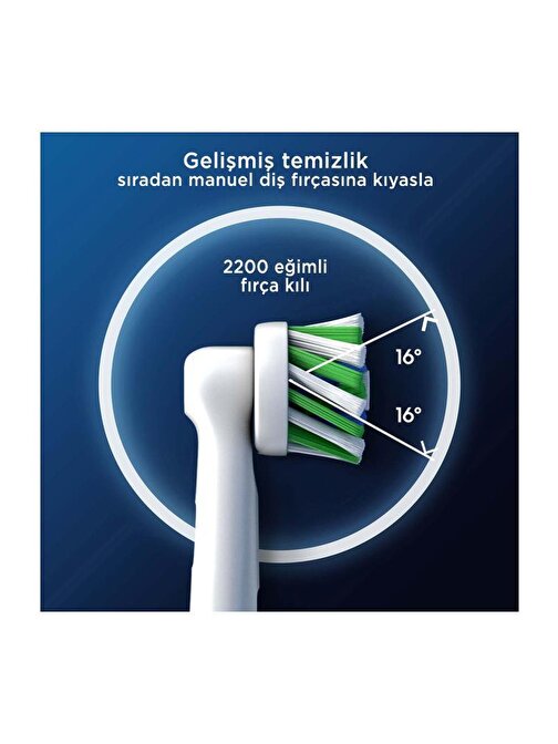 Oral-B Pro Cross Action X-Filament Şarjlı Diş Fırçası Yedek Başlığı 2 Adet