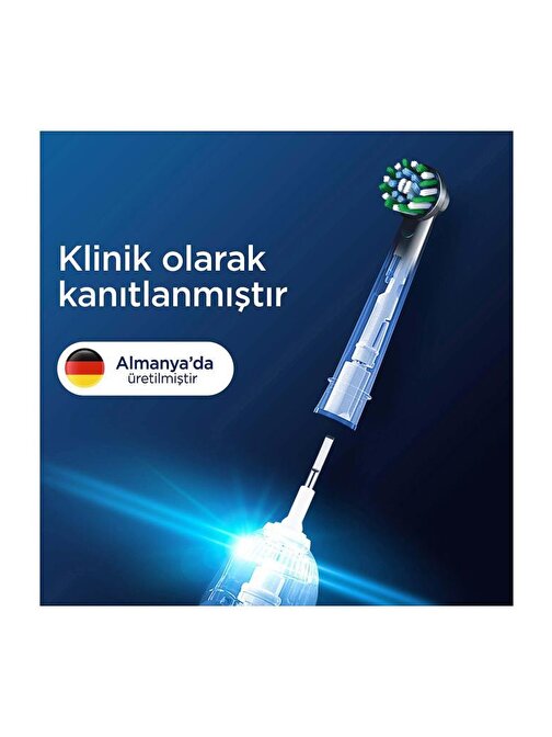 Oral-B Pro Cross Action X-Filament Siyah Şarjlı Diş Fırçası Yedek Başlığı 4 Ade