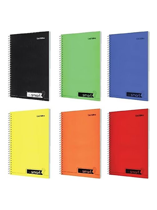 Çınar Im Smart A4 60 Yaprak Plastik Kapak Spiralli Defter 4 Çizgili+4 Kareli