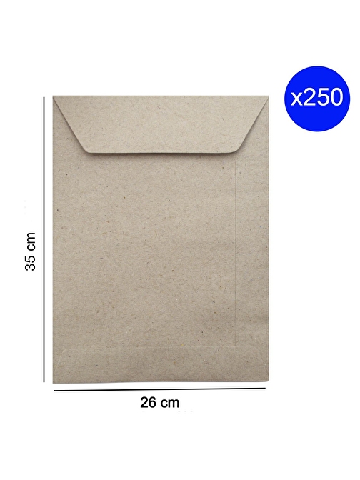 Oyal Torba Zarf 26x35 Kraft 90 GR Silikonlu 250 li(1 Koli)