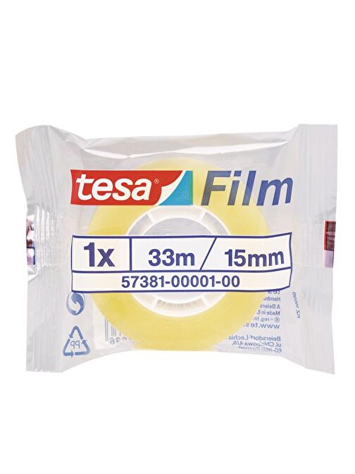 Tesa Film Standart Şeffaf 33x15 57381