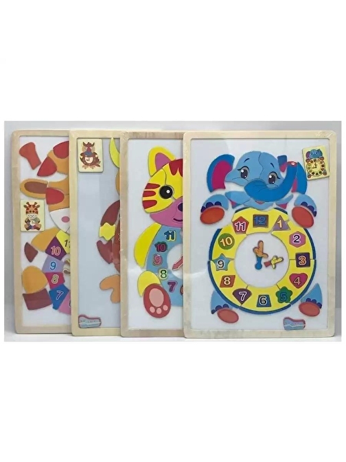 Sino Puzzle Ahşap Manyetik Saat C-805