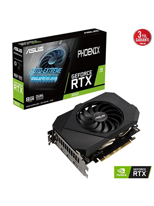 Asus Phoenix GeForce RTX3050 8G PH-RTX3050-8G 8GB GDDR6 128Bit DX12 Gaming (Oyuncu) Ekran Kartı