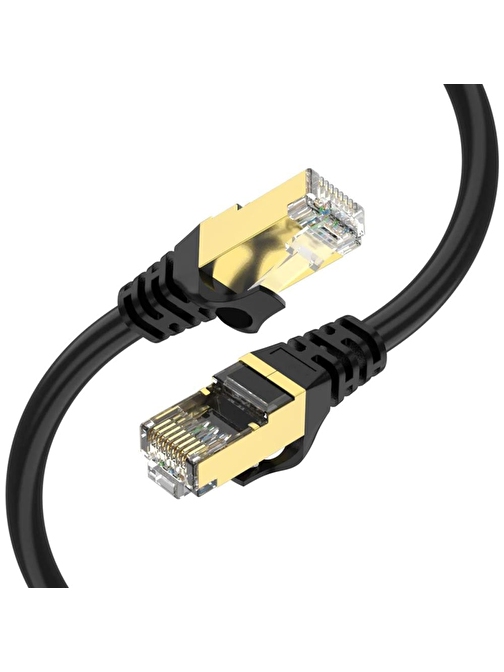 Qgeem QG-OT0601 1mt Cat6 CU AWG24-7 UTP Siyah Network Kablosu