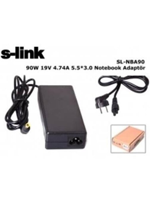 S-link SL-NBA90 90W 19V 4.74A 5.5-3.0 Samsung Notebook Bataryası