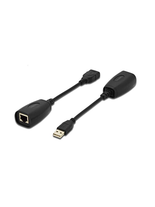 Digitus DA-70139-2 USB 1.1 Mesafe Uzatma Cihazı, CAT 6-6A-7 AWG23 S-FTP ya da F-FTP 45 metre