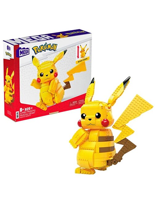 Mega Pokemon Jumbo Pikachu Figürü 825 Parça FVK81 (MATELLFVK81)