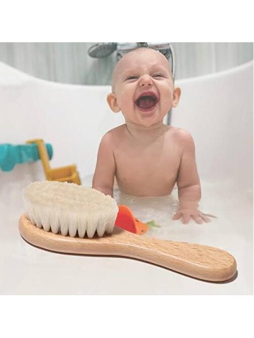 Keçi Kılı Organik Bebek Banyo Tarağı
