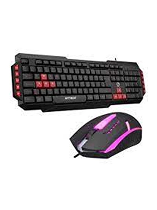 Hytech HYK-46 COMBO  Siyah USB Kırmızı Tuşlu Q Gaming Oyuncu Klavye +mouse set