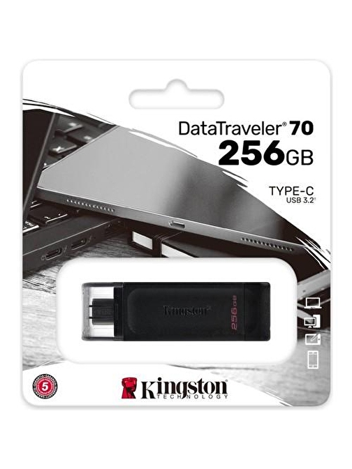 Kingston DT70 256GB USB-C 3.2 Gen 1 Type-C Flash Bellek