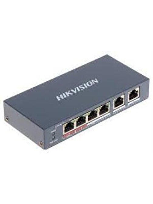 Hikvision DS-3E0106P-E-M 4 Portlu 10-100 Fast Ethernet Switch- 4 Port Poe 35W