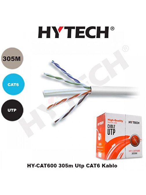 Hytech HY-CAT600 305mt Utp Cat 6 Kablo