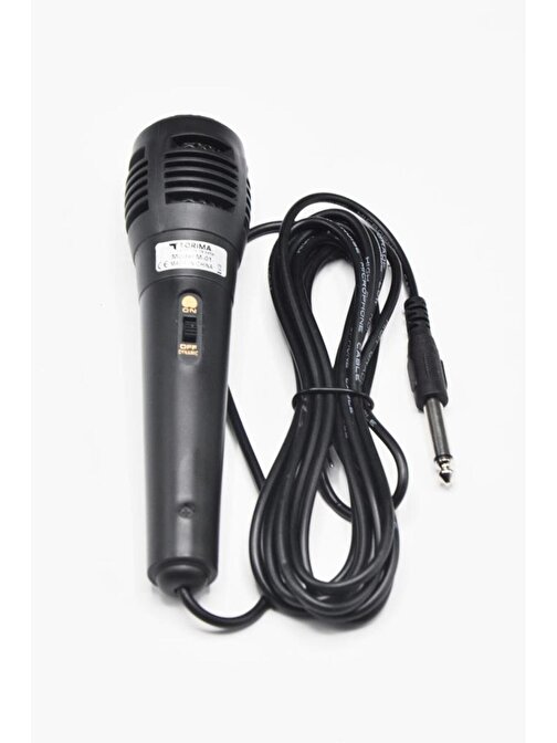 Kablolu Mikrofon 6.3 mm Anfi Jack Girişli 3 Metre kablo uzunluğu