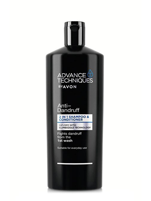 Avon Advance Techniques Kepek Önleyici 2'si 1 Arada Şampuan ve Saç Kremi 700 Ml.