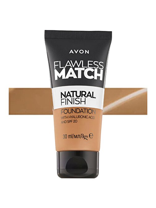 Avon Flawless Match Natural Likit Fondöten Spf20 30 Ml. Sun Beige 320G