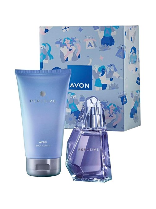 Avon Perceive Kadın Parfüm ve Vücut Losyonu Hediye Paketi
