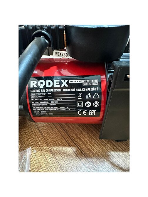 Rodex Rdx7301 E. Araç Kompresörü 150psı 12v 90w Bmc
