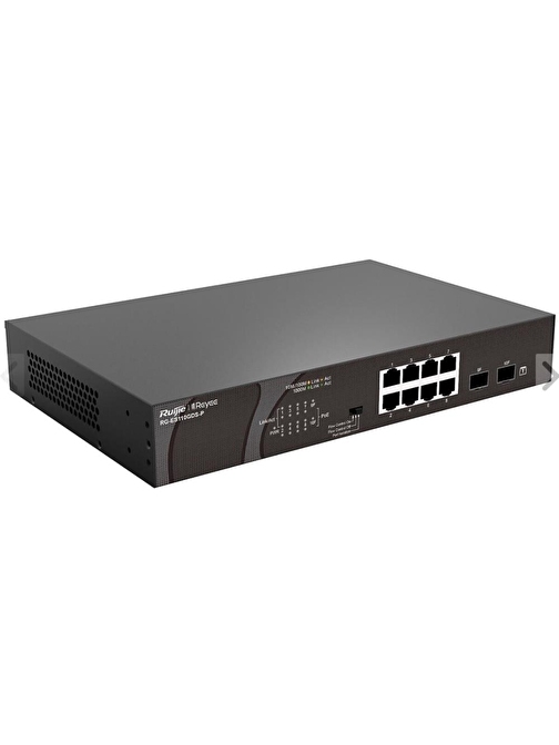 Ruijie-Reyee RG-ES110GDS-P 8 Port POE+ 10-100-1000Mbps 2 Port SFP 120W