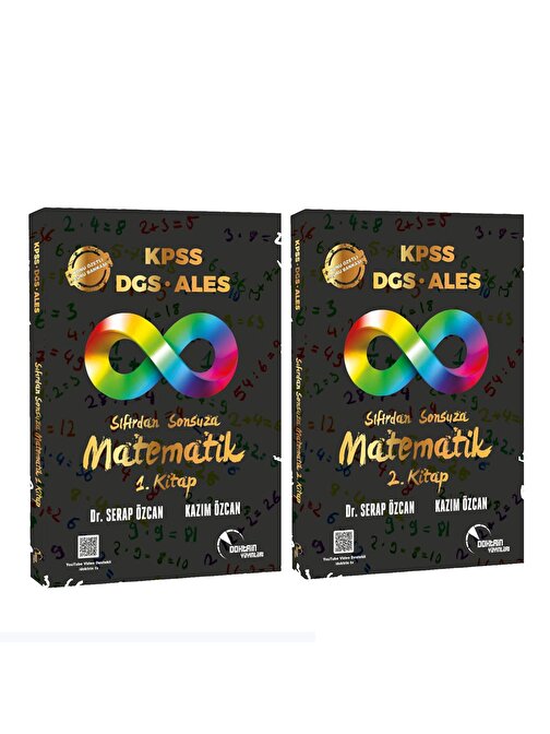 Doktrin Yayınları KPSS DGS ALES Sıfırdan Sonsuza Matematik Cilt 1 ve Cilt 2 Seti 2 Kitap