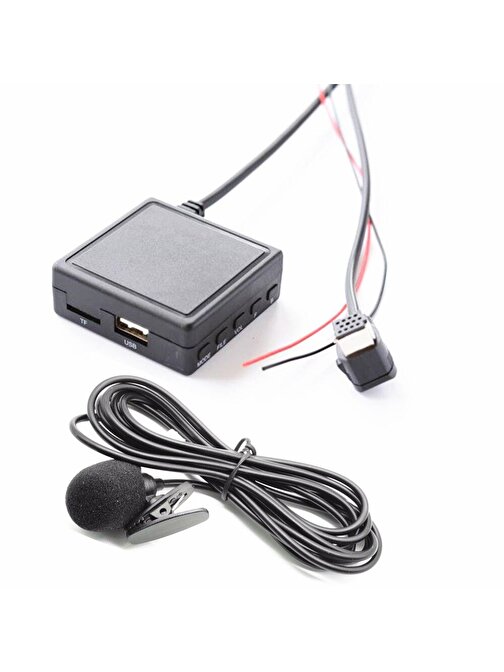 Pioneer IP-BUS P99 Bluetooth 5.0 Mikrofonlu Aux Adaptörü Sku1 Usb Tf Kart Girişi