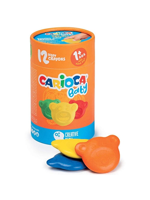 Carioca Teddy Bebek Crayons 12 Li 1+yaş 43957