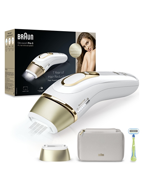 Braun IPL Silk·expert Pro 5, Evde Tüy Alma, Çanta, 1 Başlık ile, PL5052