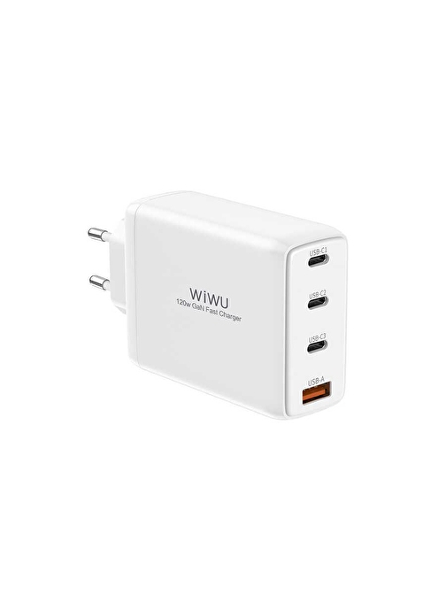 Wiwu TR257-AEU Mini GaN Tech 120W Power Adaptör