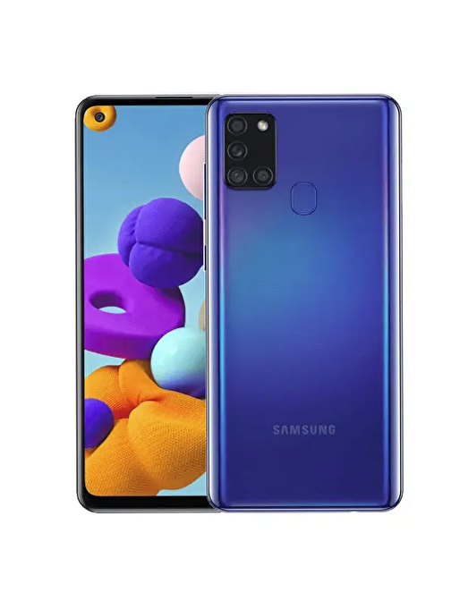 SAMSUNG Galaxy A21s 64GB Mavi (Yenilenmiş - Çok İyi)