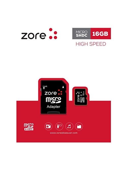 Zore Micro SD Hafıza Kartı 16GB