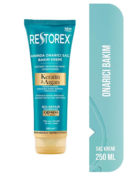 Restorex Keratin & Argan Onarıcı Saç Bakım Kremi 2