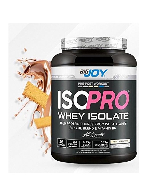 BigJoy ISOPRO Isolate Protein 1028 gr BİSKÜVİ AROMALI