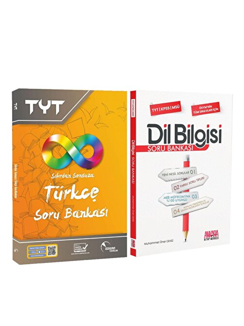 Doktrin TYT Türkçe Sıfırdan Sonsuza ve AKM Dil Bilgisi Soru Bankası Seti 2 Kitap
